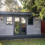 Ashmere Double Door With Outdoor Lighting Composite Garden Building