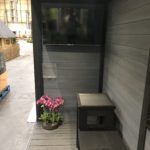 Exterior Sitting Area In A Composite Garden Building