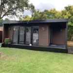 Walnut Garden Room With Side Canopy