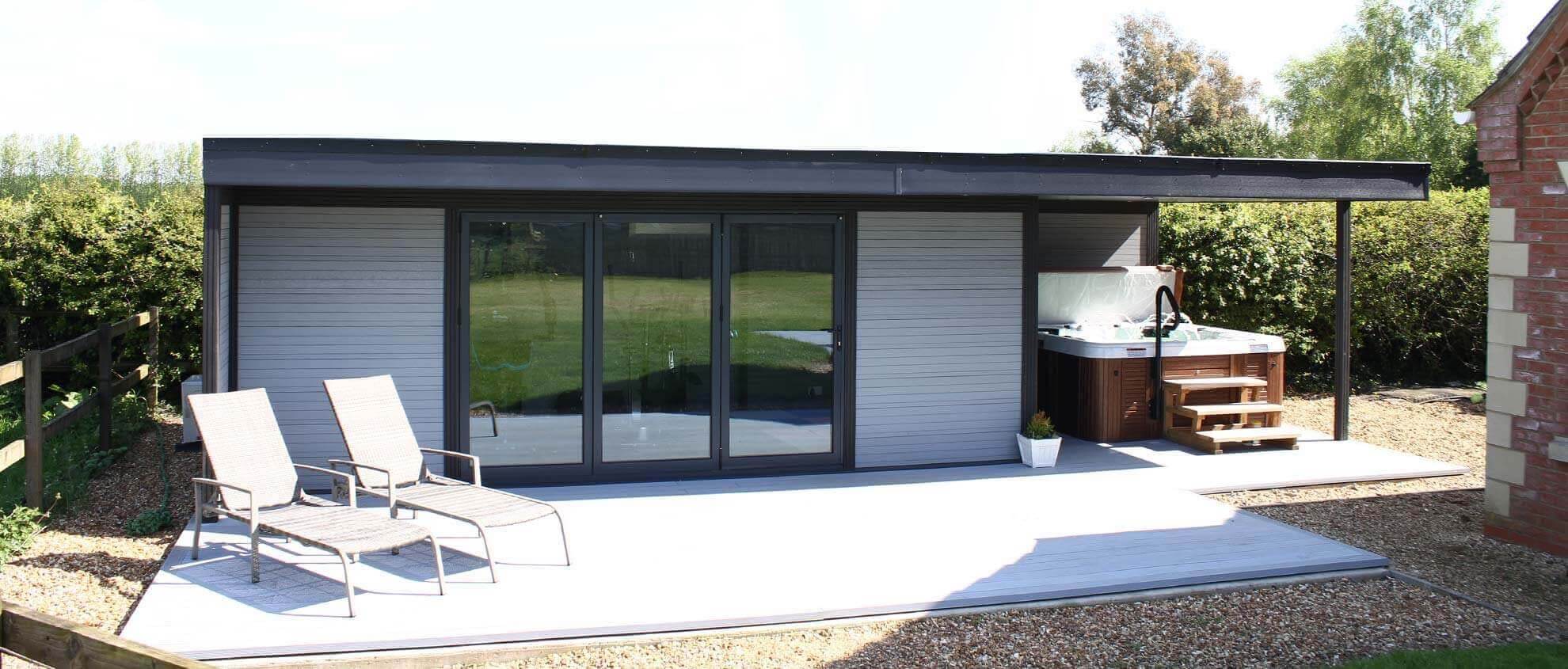 Composite Garden Buildings Hot Tub Retreat Christchurch 1