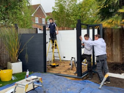 Garden Room In Peterborough, Installation In Progress