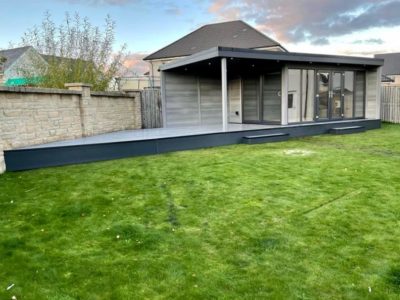 Large Side Decking Area Including Double Canopy Area