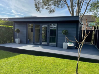 Oakland Build Dark Grey With Front And Side Decking